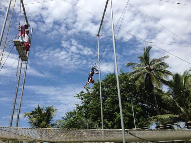 Kids Club Bali the flying trapeze