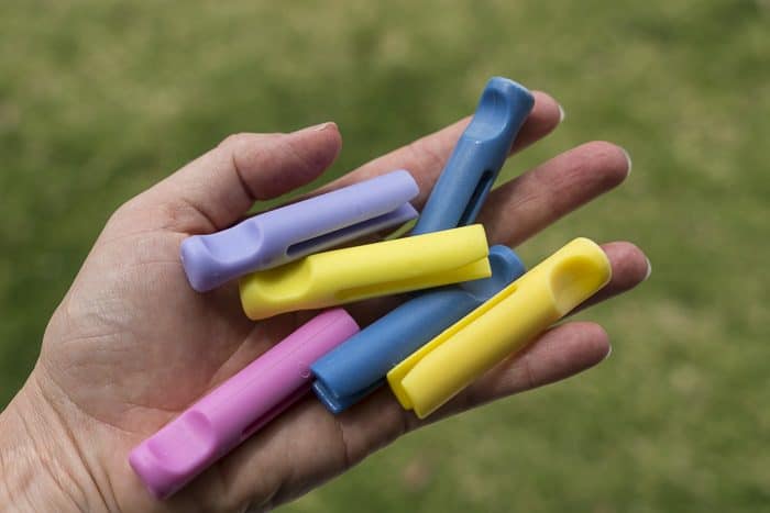 Photos and More 3 Sizes,5 colors iBayx 30 Pieces Metal Clothes Pegs-Colourful Laundry Pegs for Washing Line,Camping Clothes Line,Food Bags 
