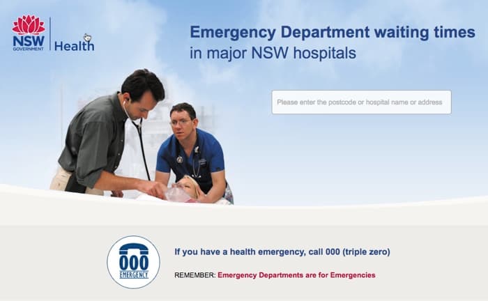 NSW hospital waiting times