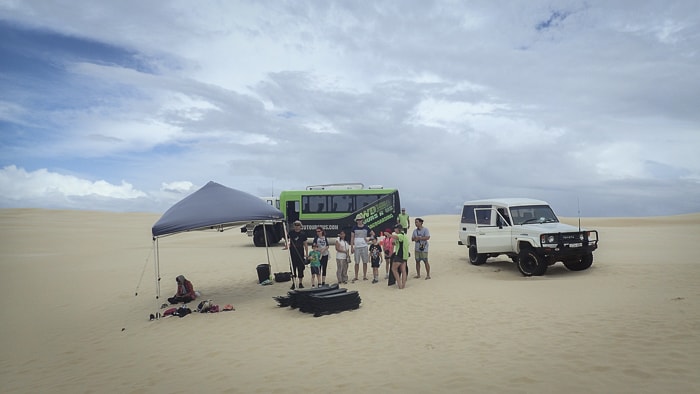 port stephens with kids things to do sand boarding 