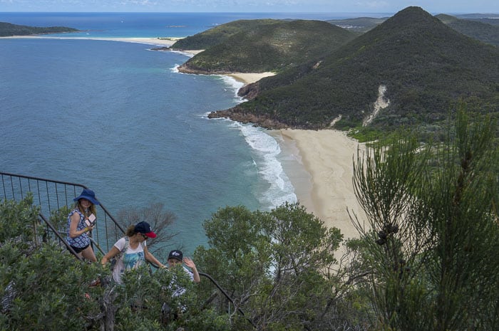 port stephens with kids things to do climb tomaree head