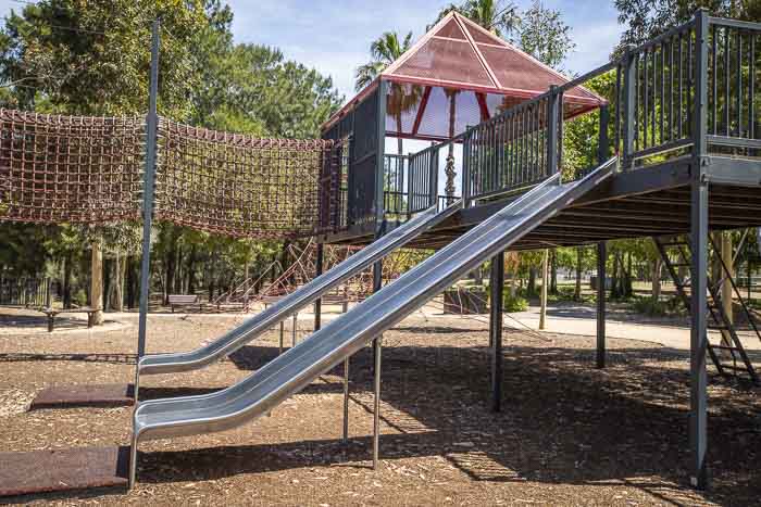 slides at Holroyd gardens playgrounds