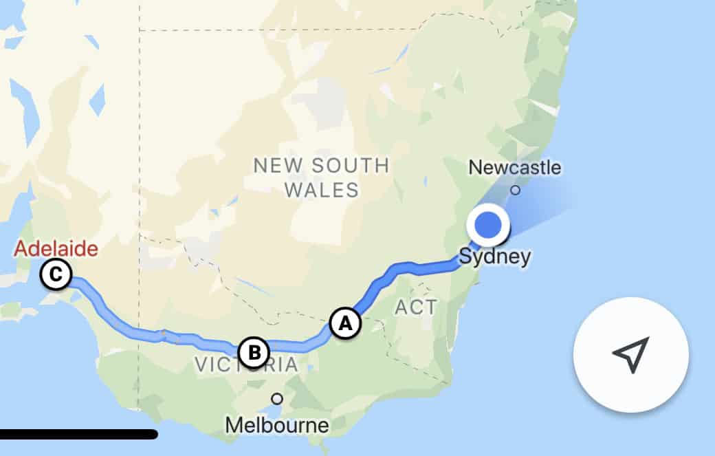 road trip from sydney to adelaide