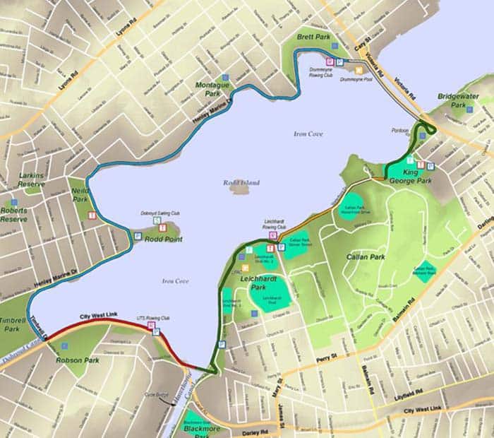 map of the bay run