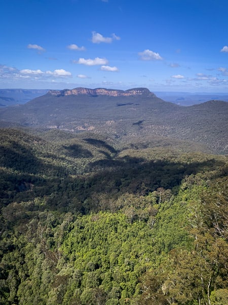 views from scenic world blue mountains rides