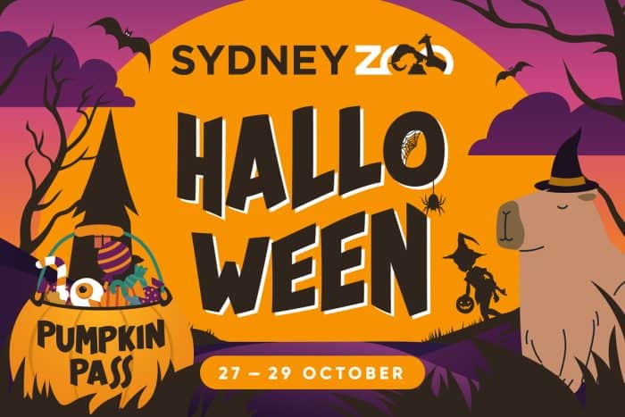Sydney Zoo halloween brand graphic