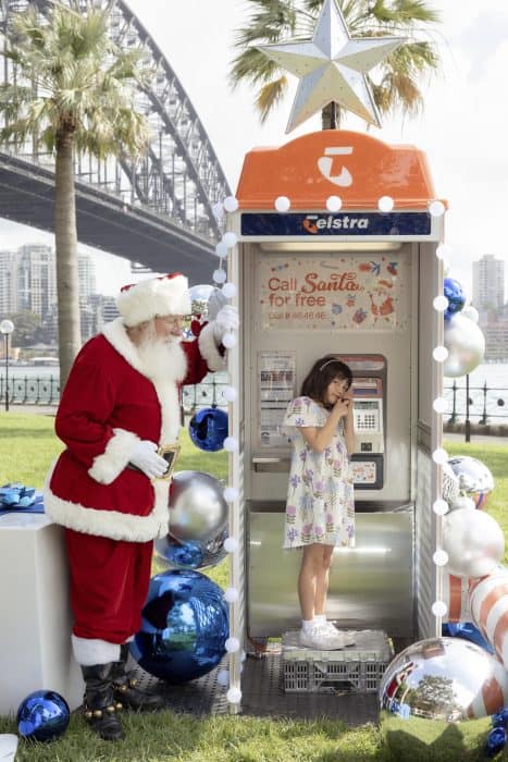 Telstra free calls santa child 2024
